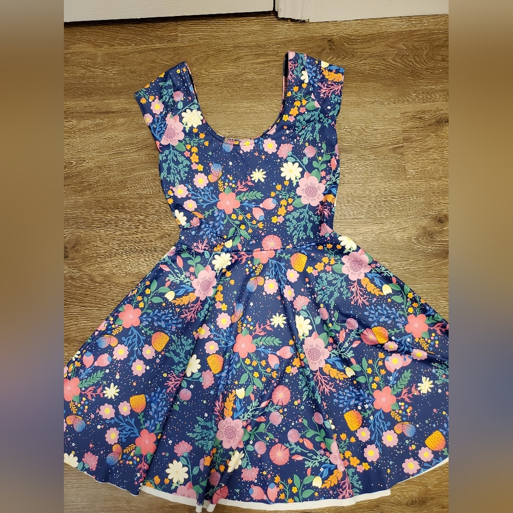 Blackmilk Unicorn's Garden Cap Sleeve Dress - Picture 3 of 5